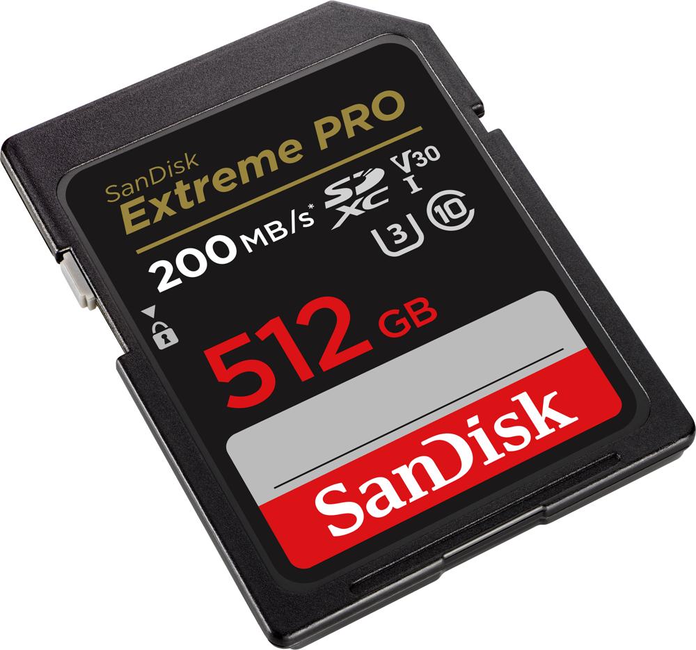 KARTA SANDISK EXTREME PRO SDXC 512GB 200/140 MB/s C10 V30 UHS-I U3