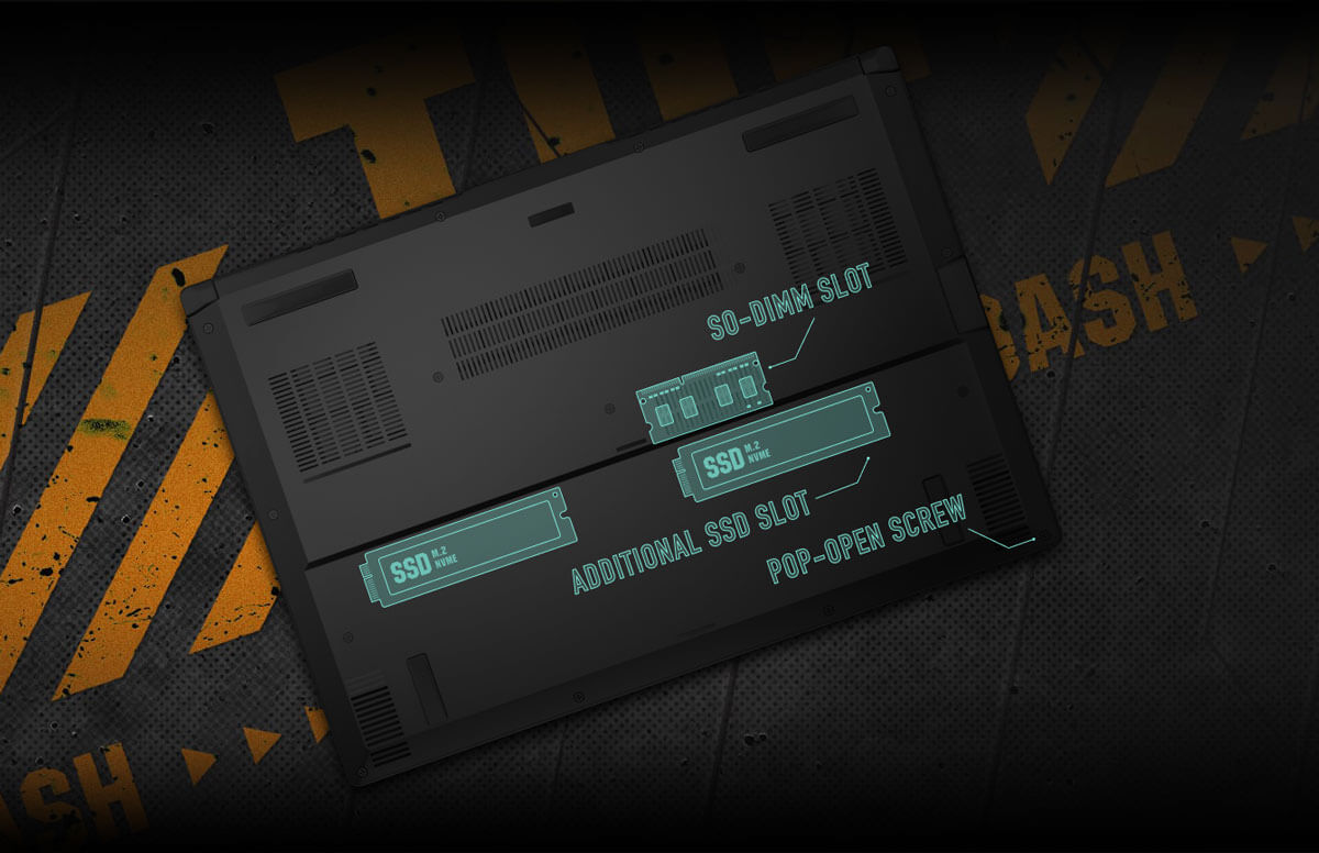 ASUS TUF DASH 15 - замена комплектующих