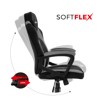 Крісло-качалка Force 2.5 grey mesh