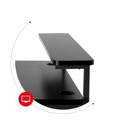 Hero 5.0 black nadstawka na monitor
