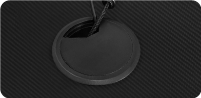 Wlot na przewody w biurku Huzaro Hero 5.0 black