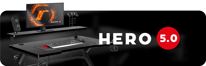 Slider dla biurka Hero 5.0 black