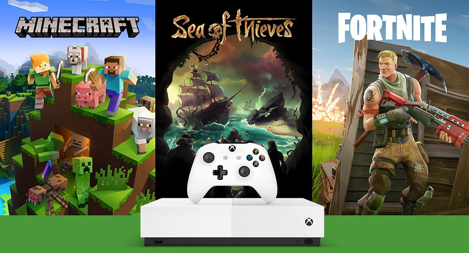 Xbox One S 1tb All Digital Edition Minecraft Sea Of Thieves Fortnite 2 Pady W Sklepie Rtv Euro Agd