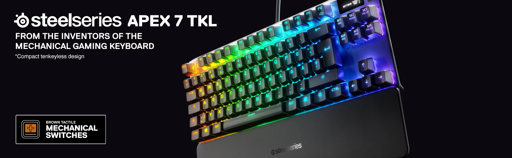 klawiatura steelseries apex 7 tkl brown switch