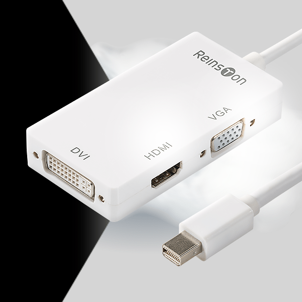 Reinston EDV009 mini DisplayPort na HDMI, VGA, DVI Dobra cena, Opinie