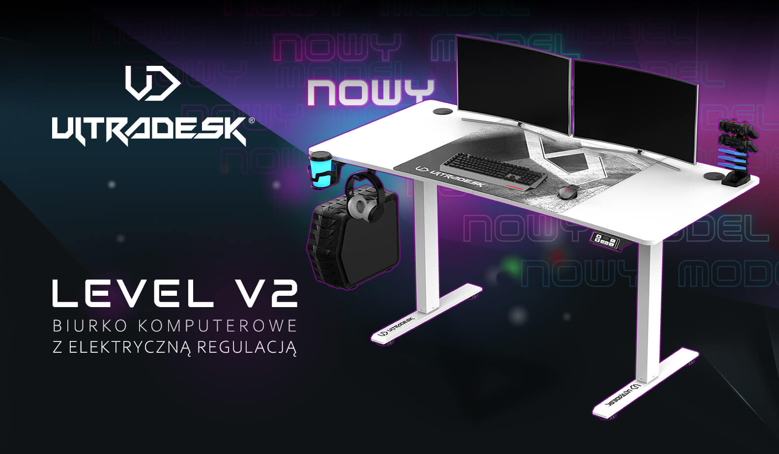 Білий стіл LEVEL V2