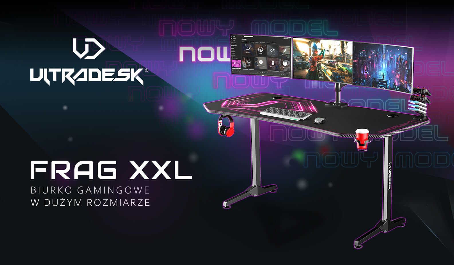 Biurko ULTRADESK FRAG XXL
