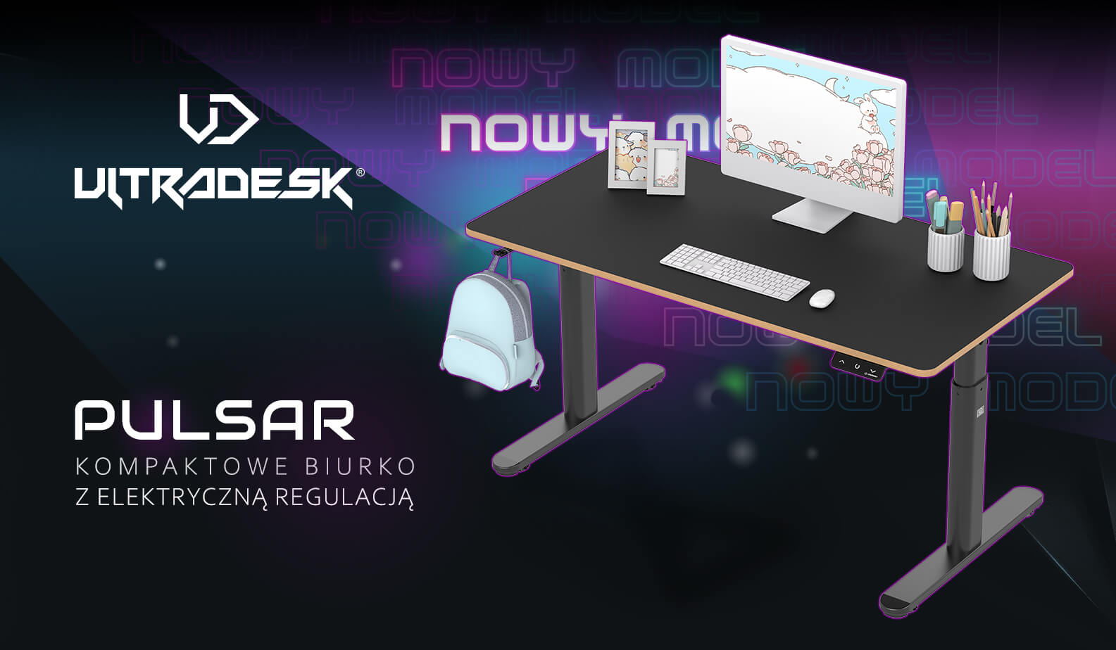 Стіл ULTRADESK PULSAR Чорний