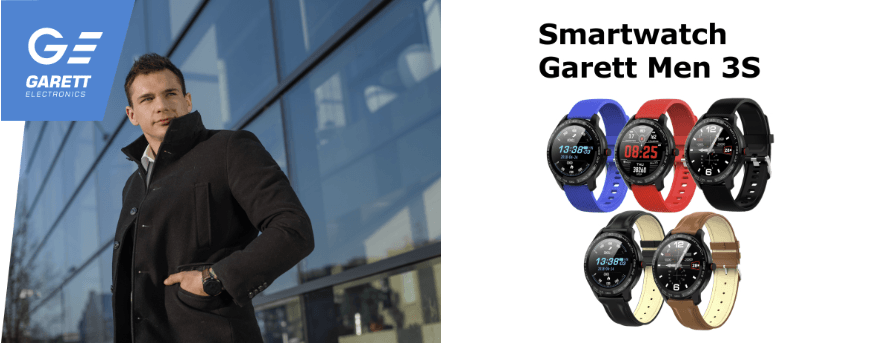 Smartwatch garett men discount 3s