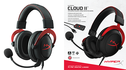 Słuchawki przewodowe z mikrofonem HyperX Cloud II Nauszne Czarno-czerwony -  Opinie, Cena - RTV EURO AGD