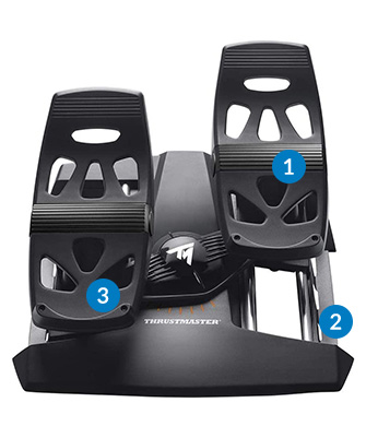 Thrustmaster T.FLight Rudder Pedals do PC Przewodowy - Dobra