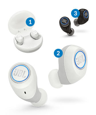 Słuchawki bezprzewodowe JBL Free - dokanałowe Bluetooth 4.2 - biały Opinie, Cena - RTV AGD