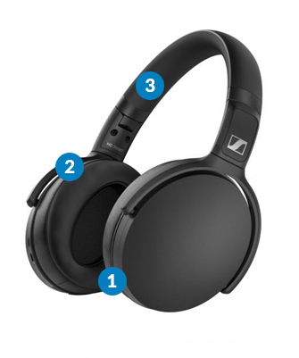 SENNHEISER HD 350BT Wireless　美品 Sennheiser HD 350BT Bluetooth 5.0 Headphone - 30Hr Battery