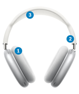 イヤホン AirPods Max silver Słuchawki Apple AirPods Max SILVER - Headset Bluetooth