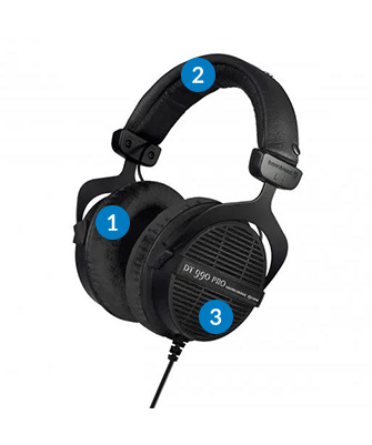 ヘッドホン beyerdynamic dt990pro 250ohm Słuchawki przewodowe Beyerdynamic DT 990 PRO Black Edition