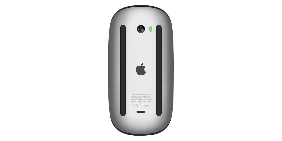 Apple Magic Mouse ブラック Mysz Magic Mouse (USB‑C) – obszar Multi-Touch w czerni