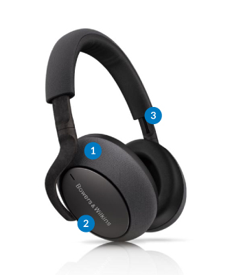 Bowers&Wilkins PX7 SPACE GREY スペースグレー Słuchawki bezprzewodowe Bowers & Wilkins PX7 Space Grey Nauszne