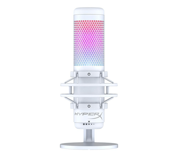 HyperX QuadCast s ホワイト QuadCast S – USBコンデンサーゲーミングマイク | HyperX
