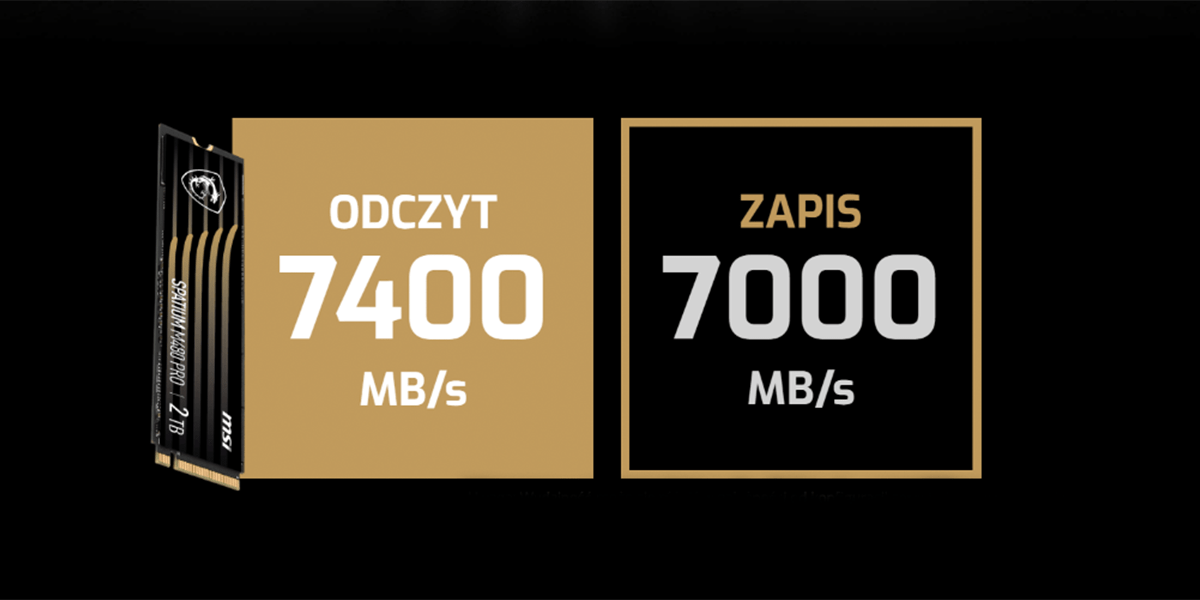 Dysk MSI Spatium M480 Pro 2TB PCIe 4.0 NVMe M.2 - Opinie