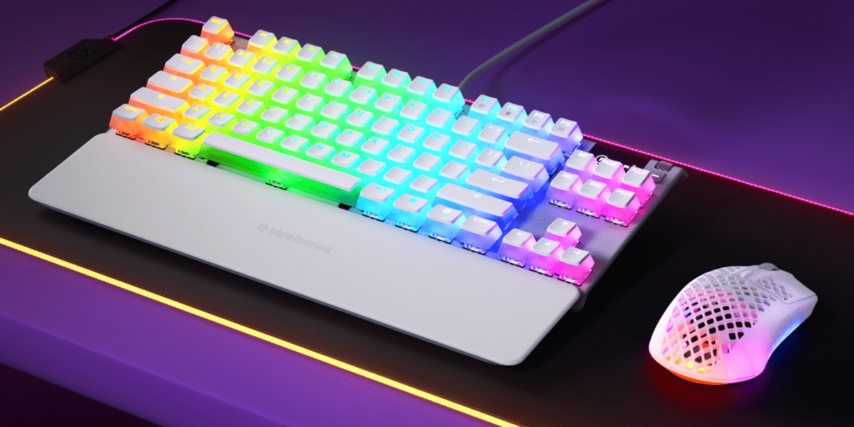 SteelSeries ゲーミングキーボード  Apex 7 TKL Klawiatura SteelSeries Apex 7 TKL Red Switch (64646