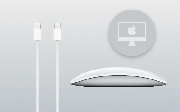 Apple Magic Mouse（USB-C） ホワイト Magic Mouse (USB‑C) - White Multi-Touch Surface - Apple