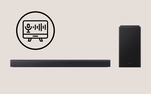 Аудіосистема Samsung із сабвуфером та саундбаром з підтримкою AVA (Active Voice Amplifier), тобто активного підсилення голосу