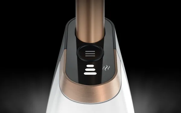 Крупний план панелі керування паровою шваброю Shark S2001EU з кнопкою регулювання пари